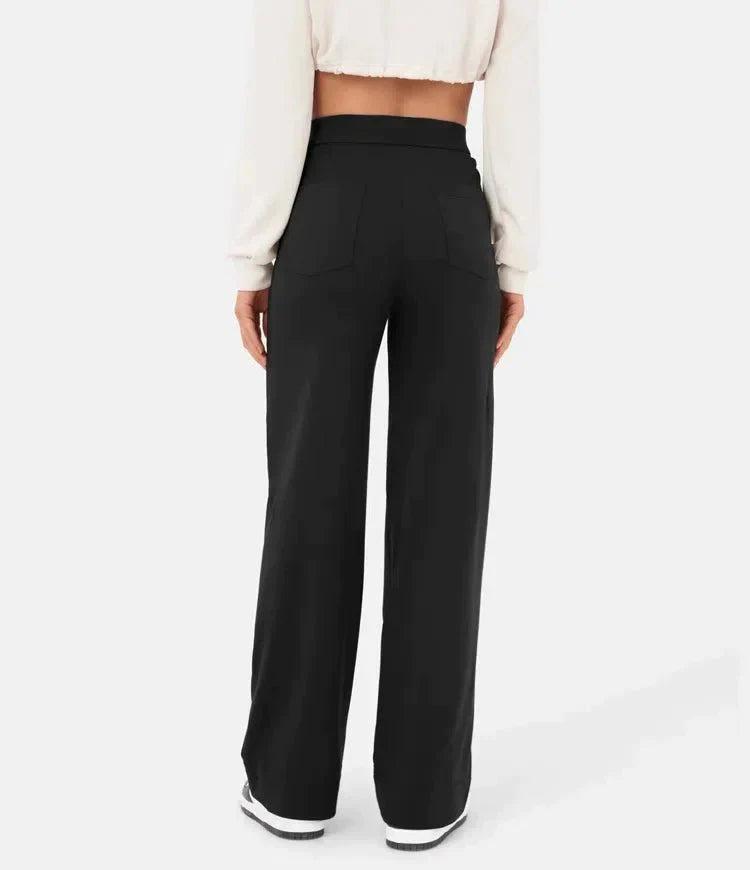 Nina- High waisted elastische casual broek